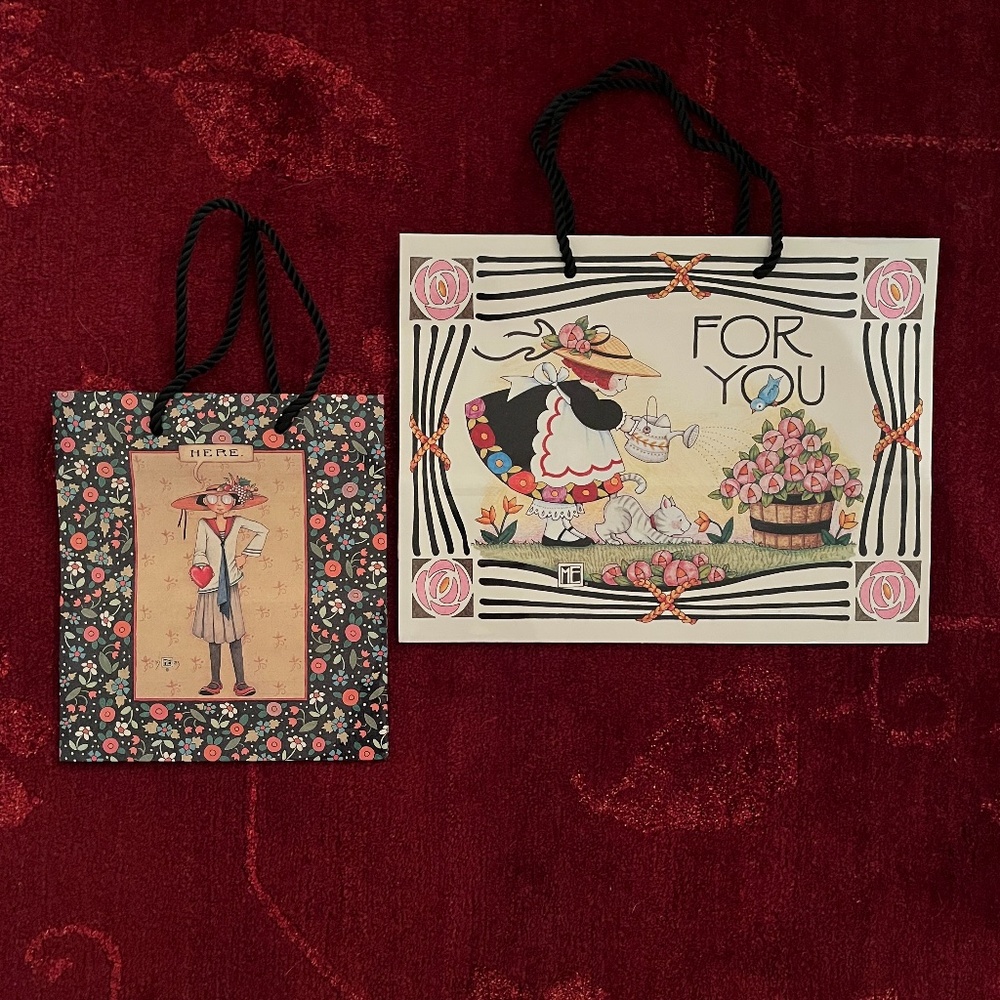 Vintage Mary Engelbreit Set of Gift Bags
